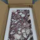 100% Natural Luxury Calaccata Viola Marble Small Hand Towel Tray Holder Organizer, Makeup Bathroom Holder (Viola-rectangle-10"x5"x0.7")