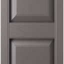 Builders Edge BEP2140042010 Custom Two Equal, Raised Panel Shutter (Per Pair), Musket Brown, 
Dimensions: 14-3/4 in. Width x 1 in. Depth x 43 in. Height