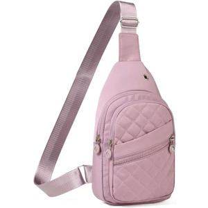 Crossbody Small Sling Backpack Sling Bag for Women, Chest Bag Daypack Crossbody for Travel Sport Running Hiking Purple