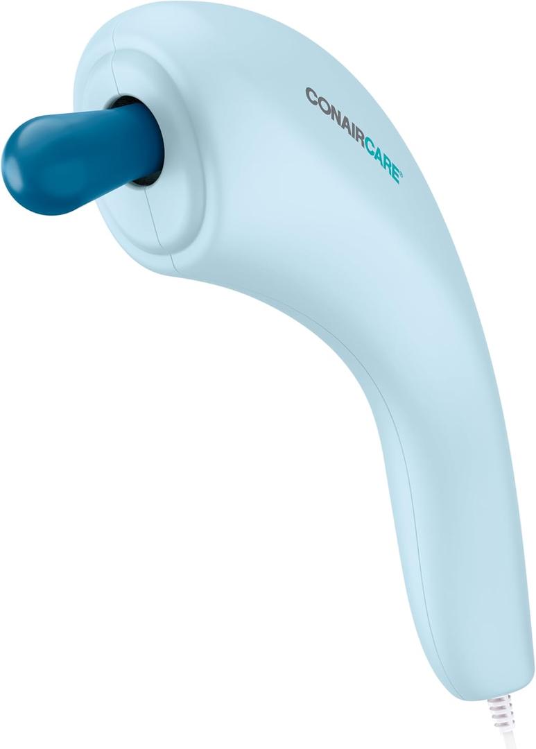 Conair Massager for Face & Body - Neck, Back, Scalp, Knee, Head, Face and Leg Massager for Tension Relief Deep Tissue - 4 Versatile Attachments