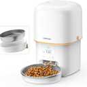 Automatic Cat Feeder, 3L Cat Food Dispenser with Anti-Jam Design, Over 180-day Battery Life, 1-6 Meals Per Day with Stainless Steel Cat Bowl, Keep Dry Food Fresh, Timed Pet Feeder Also for Small Dog
