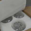 Globe Cluster Pendant Light, 3-Light Hanging Light Fixture with Brushed Nickel Finish, Clear Glass Kitchen Island Lighting for Dining Room Living Room Laundry Entrance Foyer, ZCPL101BN-3C (6.7 inch)