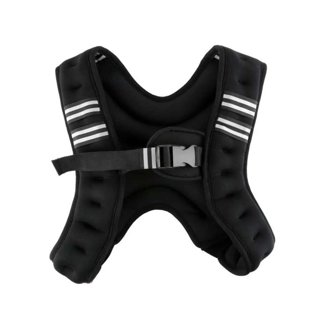 3Kg Running Weight Jacket Training Bearing Vest with Reflective Stripe Sports Fitness Exercise Iron Sand Waistcoat