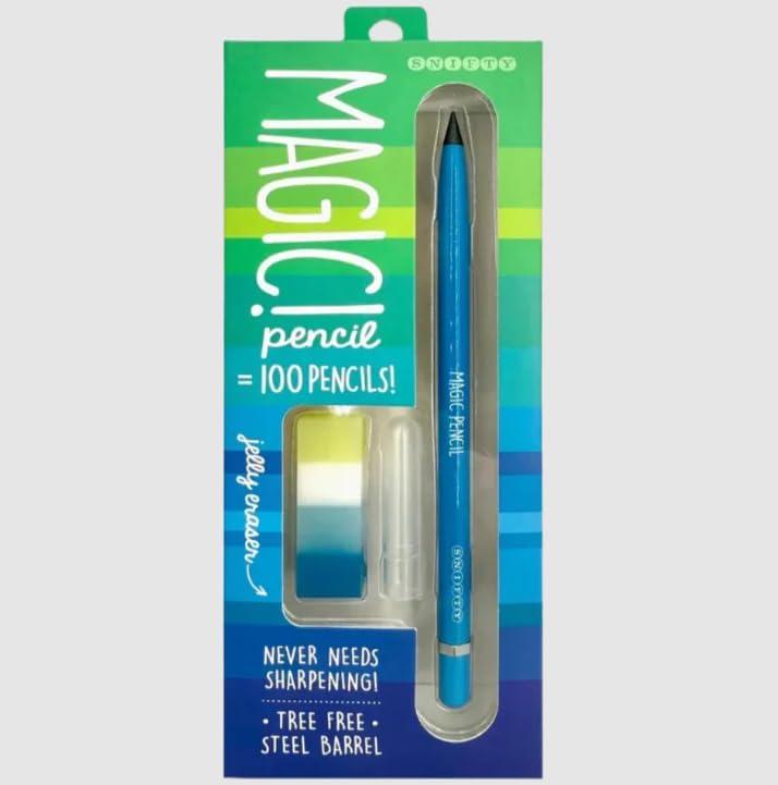 SNIFTY Magic Pencil and Eraser Set, Blue
