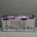 Telbum DJ Lights with Stand, 5 in 1 Party Bar Light Set with Rotating Ball, Strobe, UV, Colorful LED Par Light and Pattern, Sound Activated DJ Lighting System for Disco Stage Gig Band Wedding