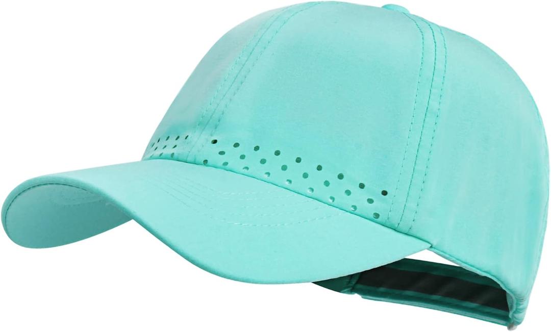 Women Quick Drying Baseball Cap Sun Hats Mesh Lightweight UV Protection for Outdoor Sports - Multiple Colors (#2 Aqua)