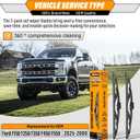 AUTOBOO 22"+22"Windshield Wipers Replacement for Ford F150 F250 F350 F450 F550 2025-2021 2020 2019 2018 2017 2016 2015 2014 2013 2012 2011 2010 2009 -Original Factory Quality Wiper Blades (Pack of 2)