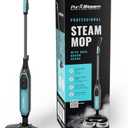 Pursteam ScrubMaster Steam Mop with Dual Scrubbing Head, LED Headlights, Adjustable Steam Control, Anti-Slip Swivel Head, Cable Holder & Upright Lock