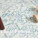 jinchan Washable Area Rug 6x9 - Entryway Low Pile Vintage Rug Stain Resistant 