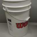 Wilson Sporting Goods Ball Bucket with Lid, White