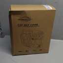 CAROMOP Waterproof Car Seat Cover Full Seats, Neoprene Seat Covers for Cars,Split Bench Compatible Car Interior Covers, Universal Fit Most Car Sedan Truck SUV(Black)