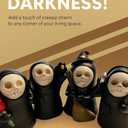 Mini Grim Reaper Figurines Set of 4  Small Gothic Bookshelf & Halloween Decor  Cute Resin Figures for Tabletop Displays, Collectors & Gift Giving