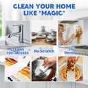 2 x Glass Cooktop Cleaner Sponge, 10 Pack GRS Certified Stove Top Cleaner 2X Density Magic Melamine Sponge Eraser, Extra Durable & Long Lasting, for Kitchen Glass Marble Ceramics Top Daily Cleaning