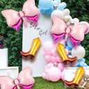 12pcs Boots or Bows Gender Reveal Decorations Cowgirl Boots Balloons Pink Bows Balloons Western Themed Party Decorations for Baby Shower Birthday Rodeo Bachelorette Party Supplies