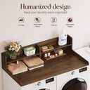 Yoobure 2-Tier Washer Dryer Countertop with Shelves, 54” Laundry Countertop