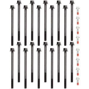 ES71129 Engine Cylinder Head Bolt Set Replacement for Chrysler for Aspen Limited 4.7L Sport Utility 2007-2009 for Dodge for Ram 1500 SXT 4.7L Crew Cab Pickup 2008
