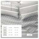 Great Bay Home Striped Quilt Set - 3-Piece Full/Queen Size Paisley Bedding Set - Lightweight, All-Season, Reversible Bedspread (Grey)