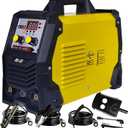 250A Gasless Flux Core MIG Welder 110V MIG Welder Flux MIG/Lift TIG/Stick 3 in 1 Welding Machine IGBT DC Inverter with Digital Display & Synergic Control
