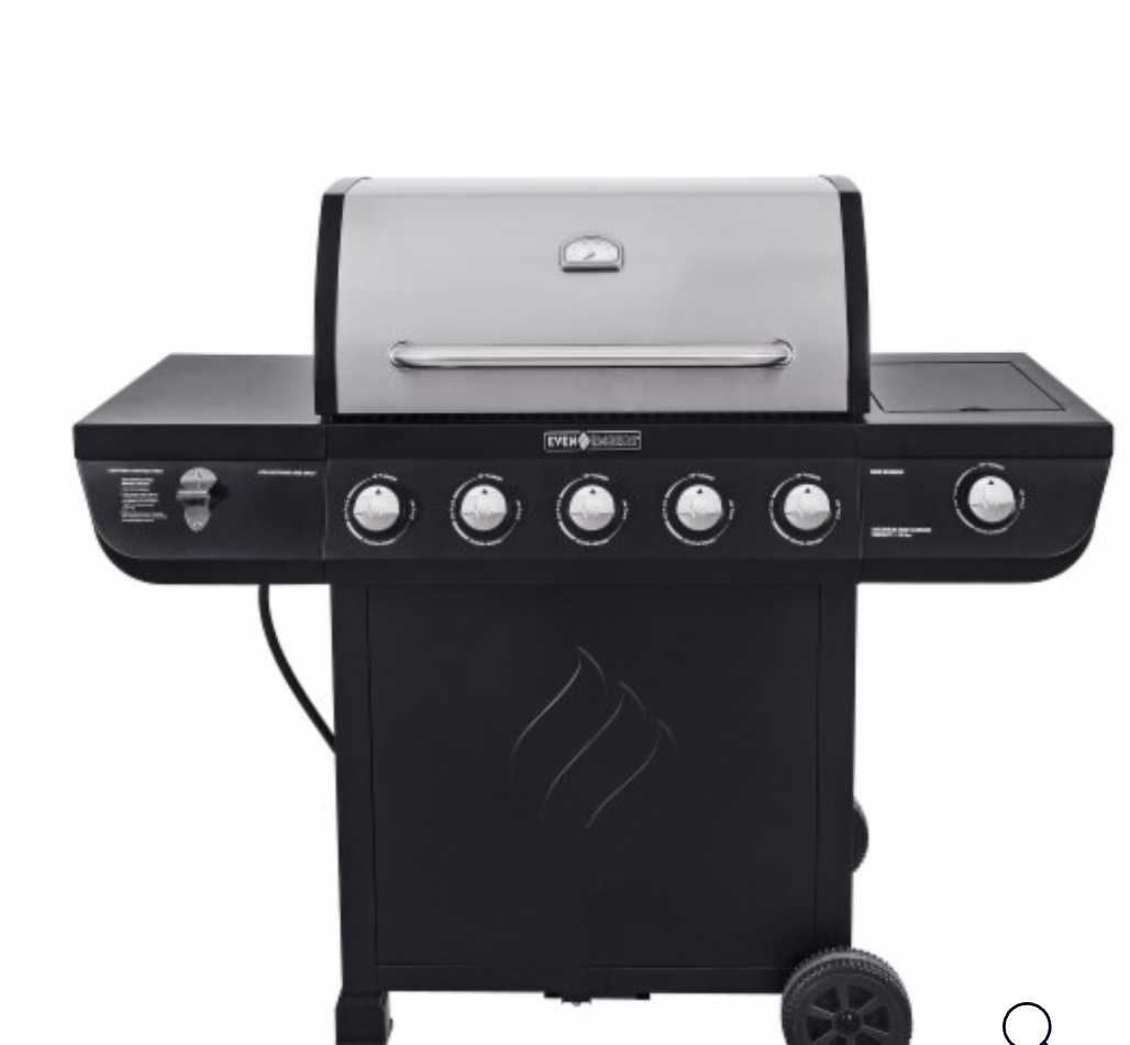 Even Embers 5-Burner Gas Griddle - Black