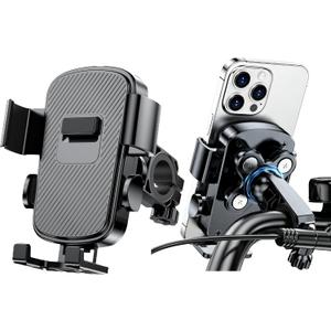 Universal Bike Phone Mount Holder - Vibration Damping, Fits 4.5-7.2 inch Smartphones, 360° Rotatable, Quick-Release Clamp & Easy Install for Bicycles, Scooters, Universal Fit