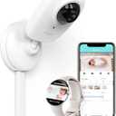 Smart Baby Monitor WiFi Smartphone, 1080P Baby Room Camera, APP Control, AI Detection, Cry Monitor and Lullabies, HD Night Vision, Two-Way Audio, Cloud & SD Card Storage, Connect Smart Watch