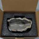 Ceramic Sponge Holder,Sponge Holder for Kitchen Sink,Compact Sink Caddy Organizer-Scouring Pad and Dish Sponge Holders,Farmhouse Kitchens Decor Cute Kitchen Gadgets Accessories
(Brown Grey)