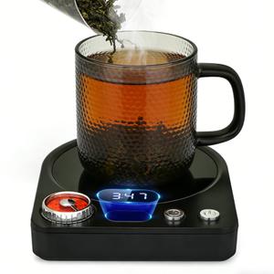 VOBAGA Coffee Mug Warmer with Smart Memory System & 9-Temperature Setting, Coffee Cup Warmer with Customize Timer & Precise Minute Timing, Suitable for Work, Reading, Sleeping