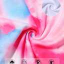 Girls Clothes Solid Color Square Collar Short Tops Tie Dye Long Pants Two Piece outfit Clothes for Girls 6-14Y