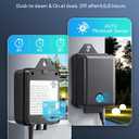 DEWENWILS 60W Low Voltage Landscape Transformer with Photocell Sensor, Low Voltage Transformer 120V AC to 12V AC, Landscape Lighting Transformer for Outdoor Lights, Garden Lights, Spotlight, UL Listed