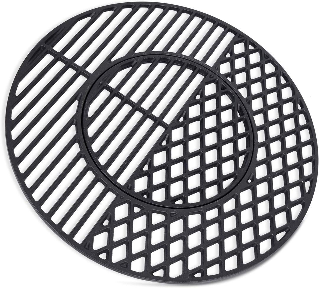 X Home 8835 Cast Iron Grill Grate Replacement Gourmet BBQ System for Weber 22 Inch Kettle, Performer & Charcoal Grills, 21.5 Inch X Home 8835 Cast Iron Grill Grate Replacement Gourmet BBQ System for Weber 22 Inch Kettle, Performer & Charcoal Grills, 21.5 Inch