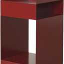 3-Tier Metal Nightstand, Mobile Side Table with Rolling Wheels, Space-Saving End Table for Bedroom Living Room Small Spaces