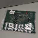 St Patricks Day Sweatshirt Women Shamrock Sweater Notre Dame Shirts Clover Top Irish Gift Long Sleeve Pullover (Large, Green 3)