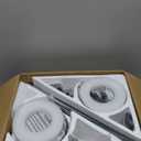 Ohniyou Ceiling Fans with Lights, 42 Inch Low Profile Ceiling Fan with Light and Remote/APP Control, Flush Mount, Dimmable, Qiuet DC Motor, White Small Indoor Ceiling Fan for Bedroom, Kitchen