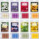8 Scented Melted Wax Blocks 2.5 oz, Hand Poured Vegan Wax, Immersion Experience Set forYoga, Sleep, Reading and Meditation