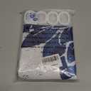 No Hook Shower Curtains,Blue Dahlia Floral Shower Curtains for Bathroom,Retro Aesthetic Petal,Fashionable Navy Blue Grey Plant Flowers,with White Removable Liner,71x74 Inch