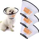 Soft Dog Cone Collar,3 PCS Pet Recovery Collar & Cone for Dogs After Surgery,Dog Recovery Collar,Adjustable Collar for Large/Medium/Small Dogs Cat, Comfy Elizabethan Dog Neck Collar Plastic Practical