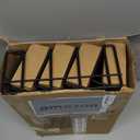 SpaceAid Spice Rack Organizer with 36 Spice Jars, 386 Spice Labels, Chalk Marker and Funnel Set for Cabinet, Countertop, Pantry, Cupboard or Door & Wall Mount - 36 Jars, 17.2" W  10.8" H, Black