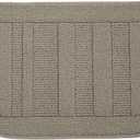 BEQHAUSE 30x18 Inch Kitchen Rug Mat, Durable Anti-Slip Absorbent Dirt-Resistant Kitchen Rug Pet Mat Machine Washable (Taupe) (1'6" x 2'6" (Semicircular))