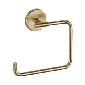COVIXXIO Hand Towel Holder Champagne Bronze Towel Racks for Bathroom Wall Square Towel Ring Holder for Bath Towel Hanger for Kitchen, Bathroom Accessories (Squre (Screw))
