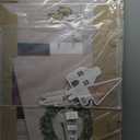 Fullhawl Cardboard Fireplace for Christmas Large Cardboard Fireplace Prop 3D Fake Centerpiece with Faux Chimney for Christmas Party Background Decor, 38 x 30 x 7 Inches(Neutral,White)