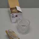 Qtip holder for bathroom,Cotton swab holder,Floss-Small Clear Glass Canister Apothecary Jar,Qtips dispenser,pad container Round Pads tips swabs ball,Qttip Jar,Qt tip holde,candy 2 pack