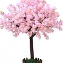 Artificial Cherry Blossom Trees Handmade Light Pink Tree with Base Indoor Outdoor Home Office Party Wedding (6FT Tall/1.8M)