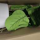 Faux Fiddle Leaf Fig Tree 5ft with White Planter 4 Trunk Fake Plants in Pot
