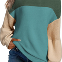 Dokotoo Women's Casual Long Sleeve Sweaters Loose Crewneck Knit Solid Pullover Sweater Jumper Tops S