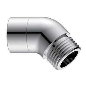 JASYA 135 Degree Elbow Shower Head Adapter All Metal Handheld Shower Head Elbow Adapter Shower Arm Angle Adapter Shower Arm Extension 45° Showeradapter For Shower Heads Extension Pipe (135°, Chrome)