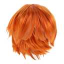 WOFASHPURET Short Cosplay Wig Lightweight Role-playing Hairpiece Easy Diy Styling for Parties Events Heat Resistant Costume Wig for Men and Women