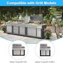 Adviace Replacement Parts for BG179A Master Forge 5 Burner Gas Grill, Replacement for Master Forge BG179A Burners, for Master Forge BG179A Heat Plates