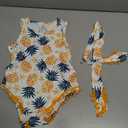 UNICOMIDEA 12-18 Months Baby Floral Romper Infant Playsuits Headband Jumpsuit Toddlers Outfits ,100