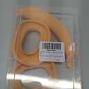 Silicone Case for AirPods Max (2024/2020),Clear Soft TPU Ear Cups Sheel, Ear Pad Cover,Headband Cover for AirPods Max(USB-C/Lightning),Transparent Accessories for Apple Headphone,Orange