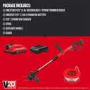 CRAFTSMAN V20 Weed Wacker Cordless String Trimmer and Edger, Weed Eater Includes 2.0 Ah Battery and Charger, Lightweight, Extended Runtime, 2 Speed (CMCST900D1)